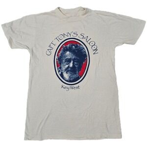 Capt.Tony's Saloon Key West T-Shirt Sunstrokes Hawaii Small, 7‎ mile bridge (E)